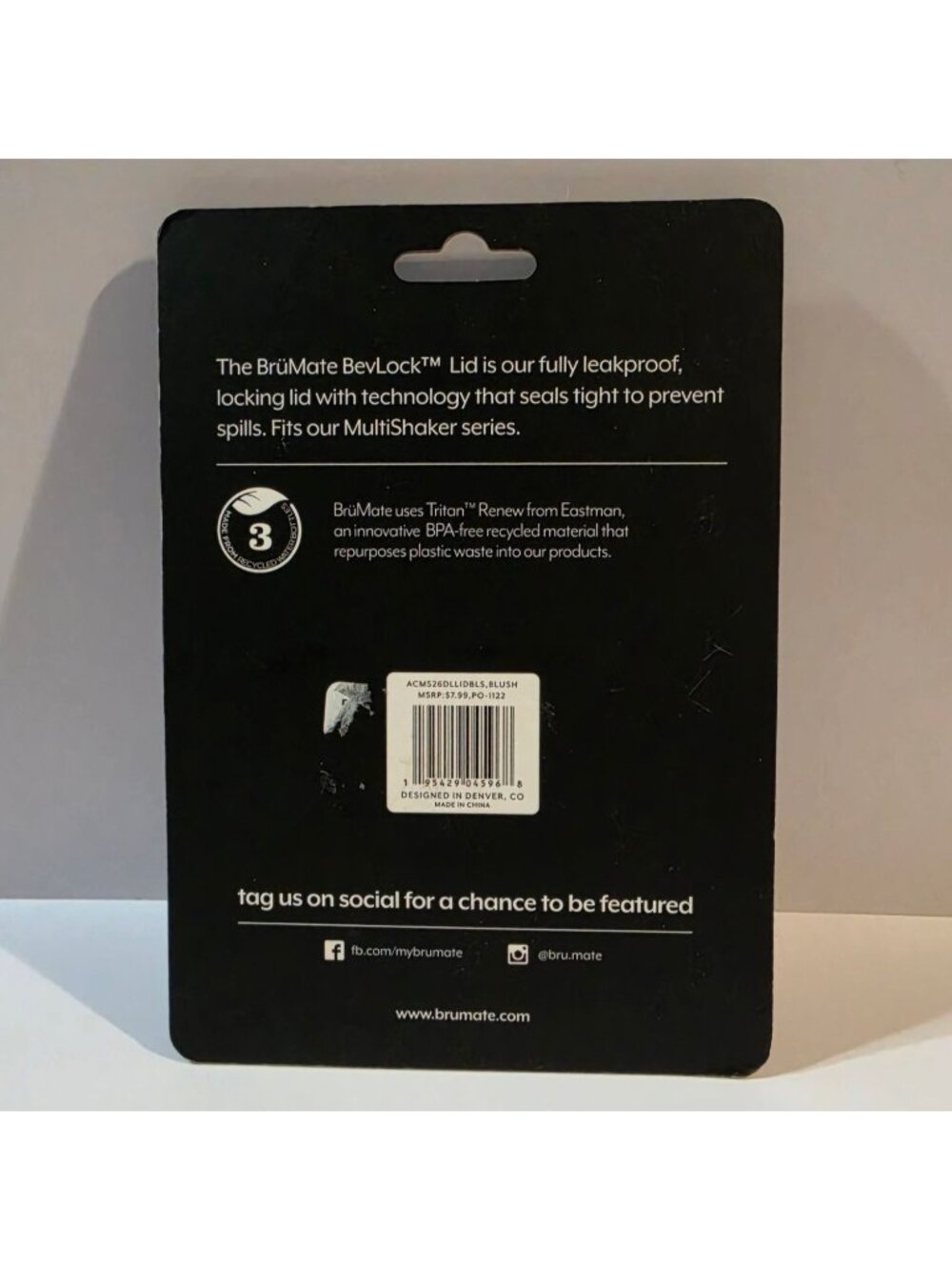 New BrüMate MultiShaker BevLock Replacement Lid Blush Pink 100% Leakproof NIP - Picture 2 of 6